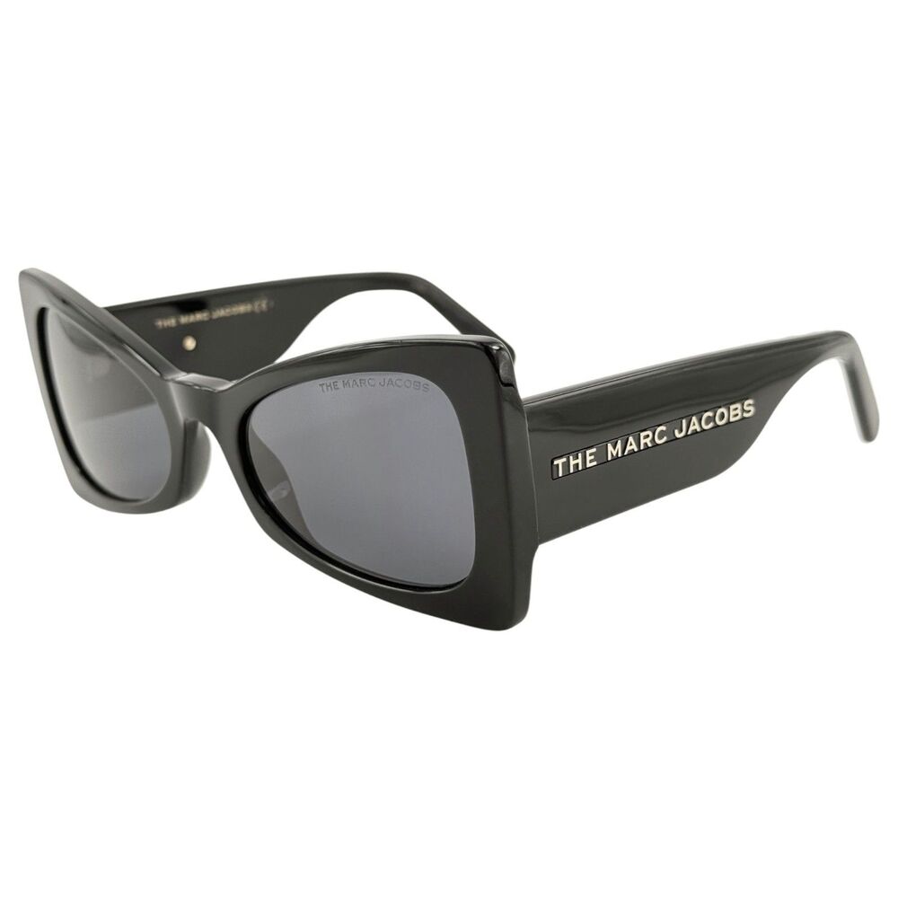 Marc Jacobs Marc 553S Womens Plastic Sunglass 807IR Black w Gray 54-21